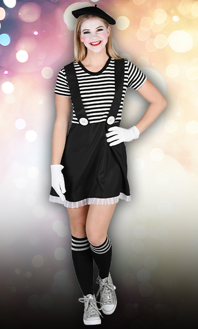 Ringelkleid schwarz/weiß